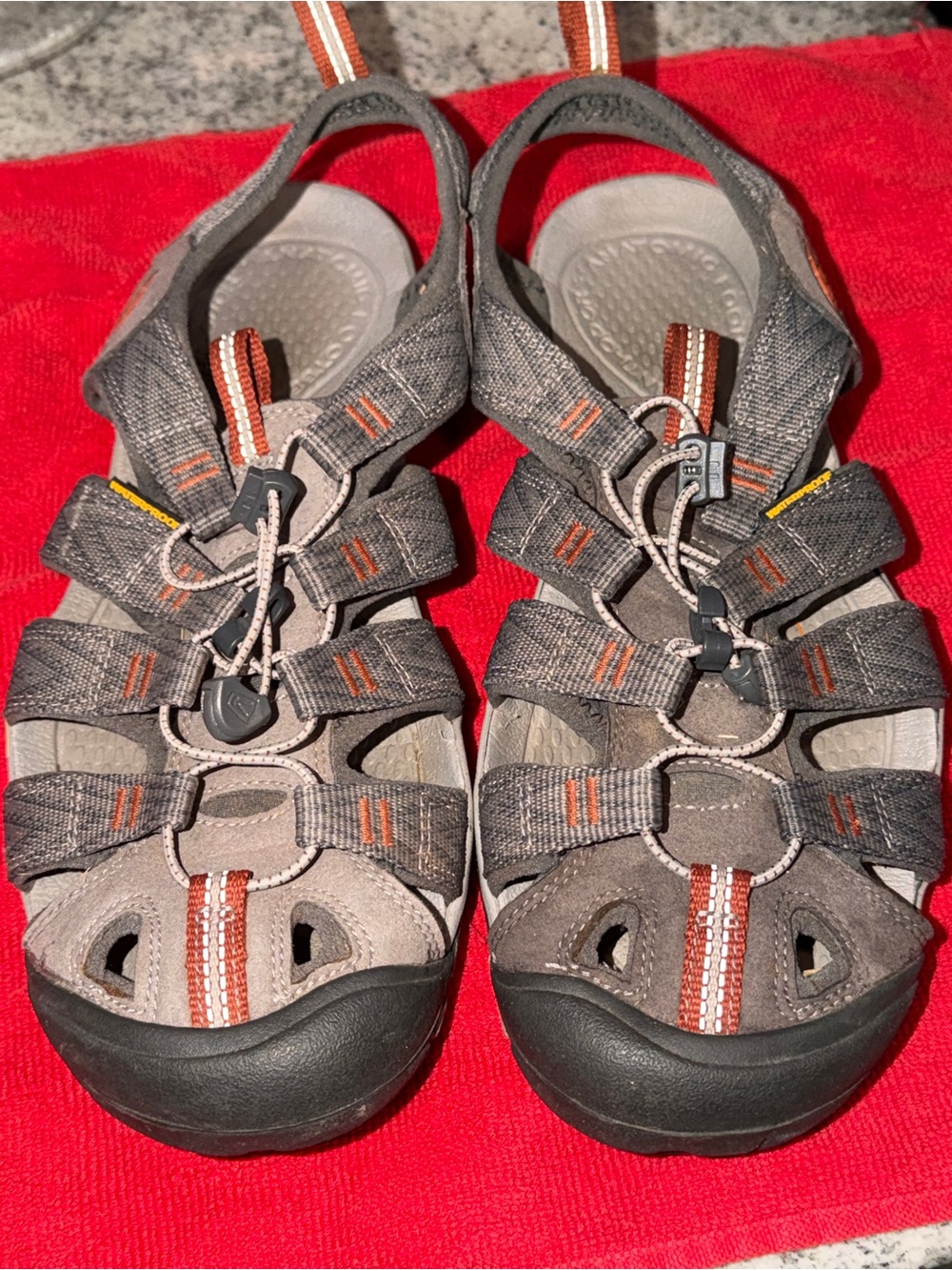 Men’s Keen Newport Sport Sandals with Orange Accent